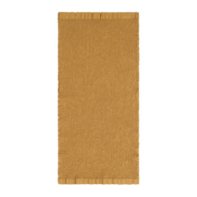 Полотенце для рук из умягченной вафли цвета охры из коллекции essential, 50x90 см (79189)