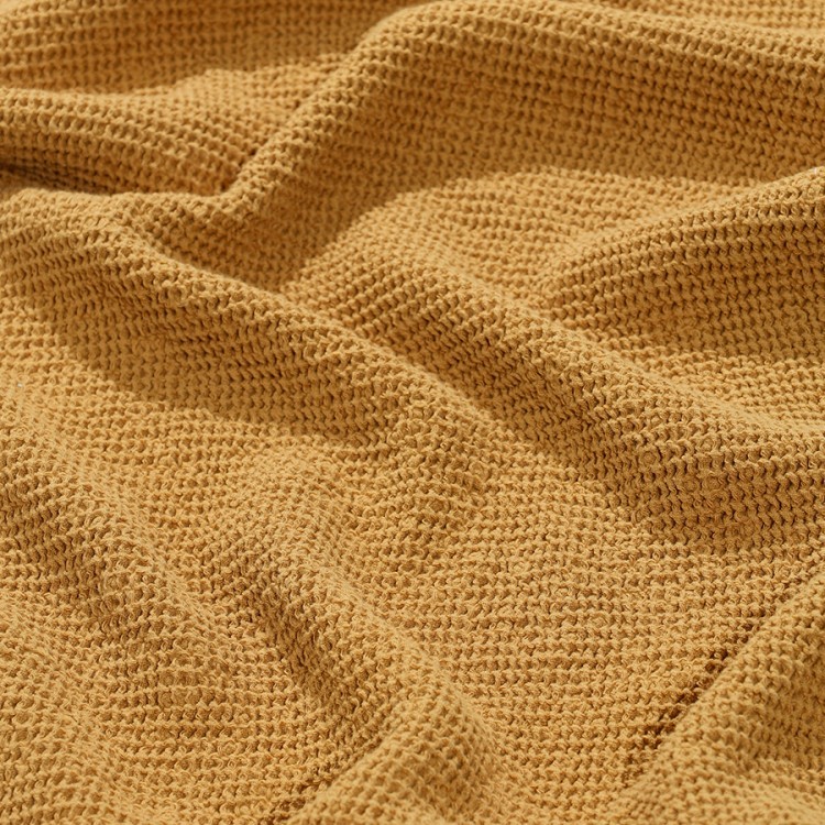 Полотенце для рук из умягченной вафли цвета охры из коллекции essential, 50x90 см (79189)