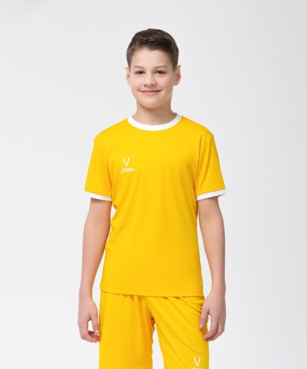 Футболка футбольная JOGEL CAMP Origin, желтый/белый, детский (702159)