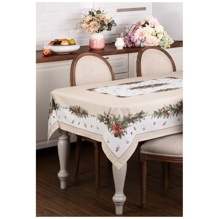 Скатерть "celebration" 160х220см ,бежевый,100% хлопок,твил,горох SANTALINO (850-734-21) Скатерть "celebration" 160х220см ,бежевый,100% хлопок,твил,горох SANTALINO (850-734-21)