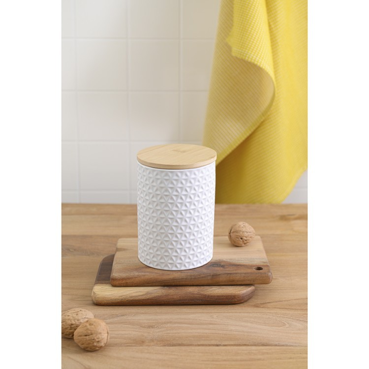 Банка для хранения керамическая farah, 900 мл, белая (73997)