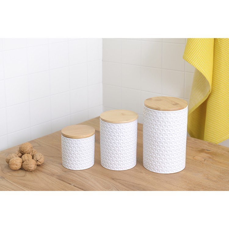 Банка для хранения керамическая farah, 900 мл, белая (73997)