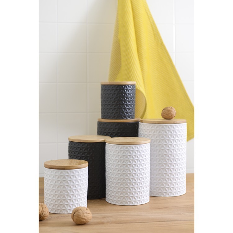 Банка для хранения керамическая farah, 900 мл, белая (73997)