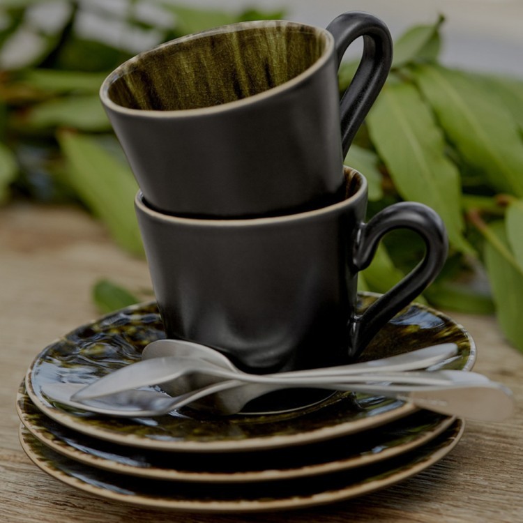 Чаша VED221-SBN(VED221-VC7126), керамика, Sable noir, Costa Nova