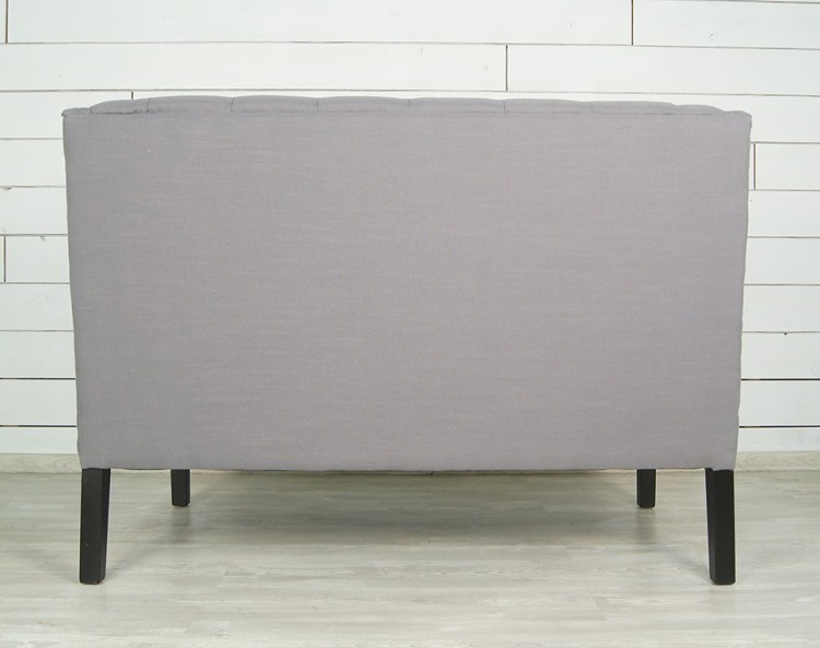 Прямой серый диван на ножках KY-3197-ET
