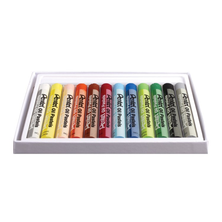 Пастель масляная художественная Pentel Oil Pastels 12 цветов (69521)
