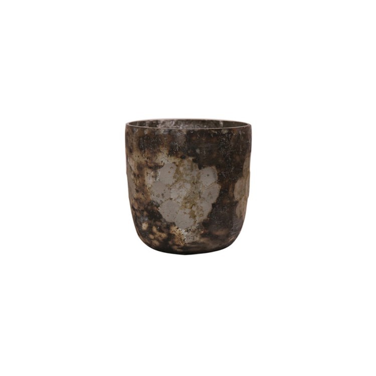 Подсвечник G1965, 7.5 см, glass, silver, ROOMERS FURNITURE