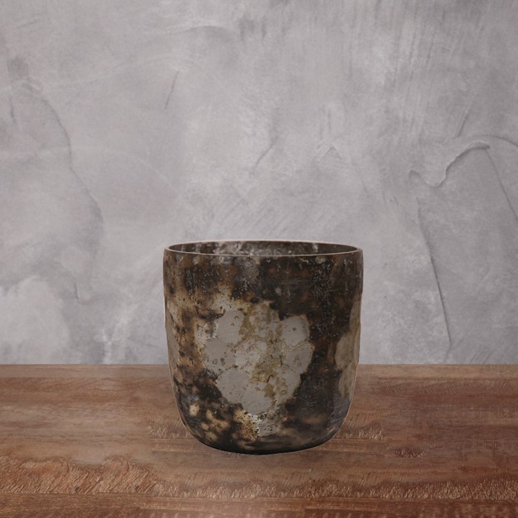 Подсвечник G1965, 7.5 см, glass, silver, ROOMERS FURNITURE