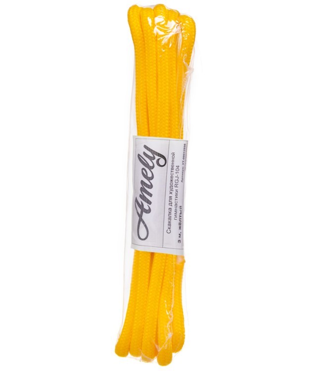 Скакалка для художественной гимнастики RGJ-104, 3м, жёлтый (386376)