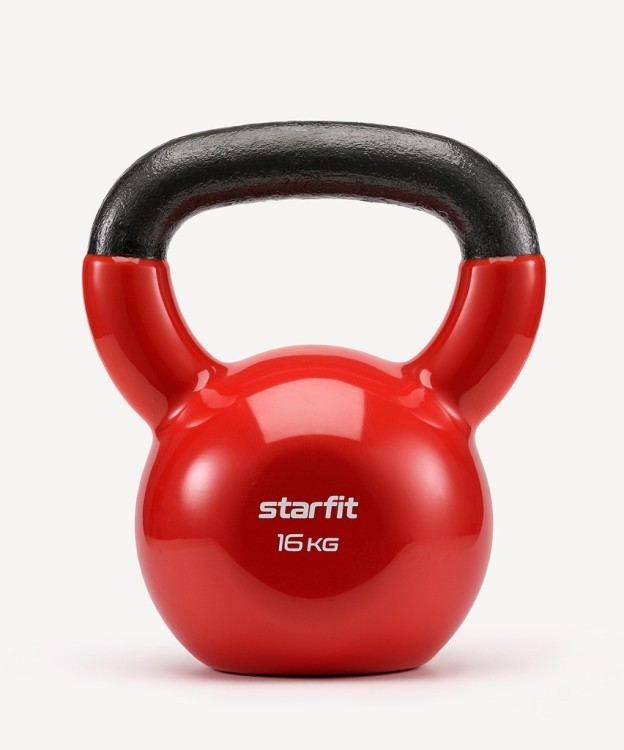 Гиря виниловая Starfit DB-401, 16 кг, красный (2103604)