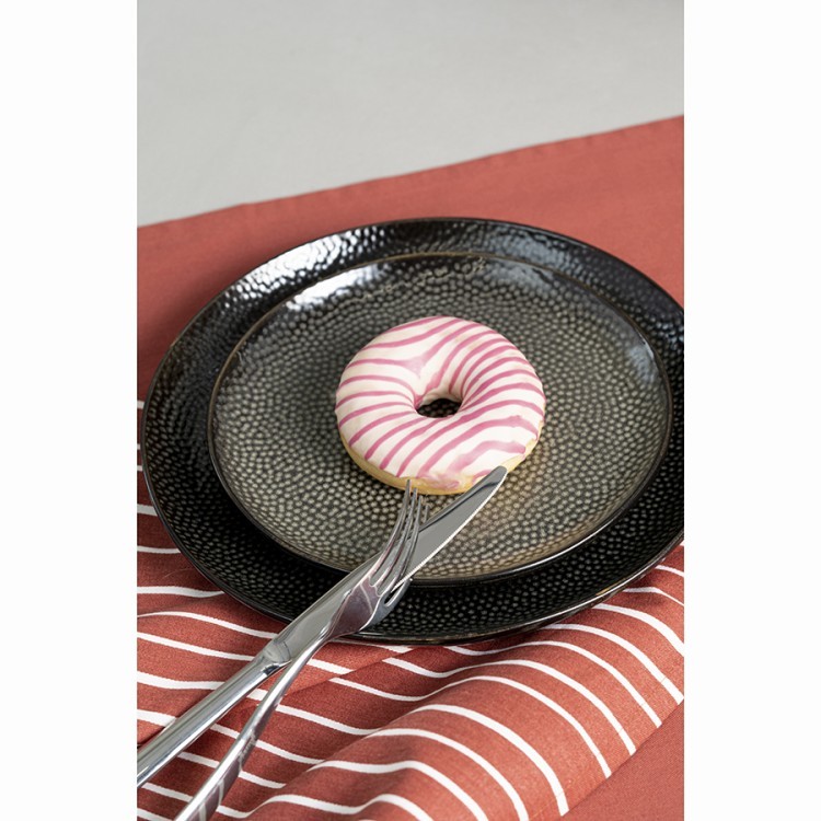 Набор тарелок dots, D21 см, черные, 2 шт. (74075)