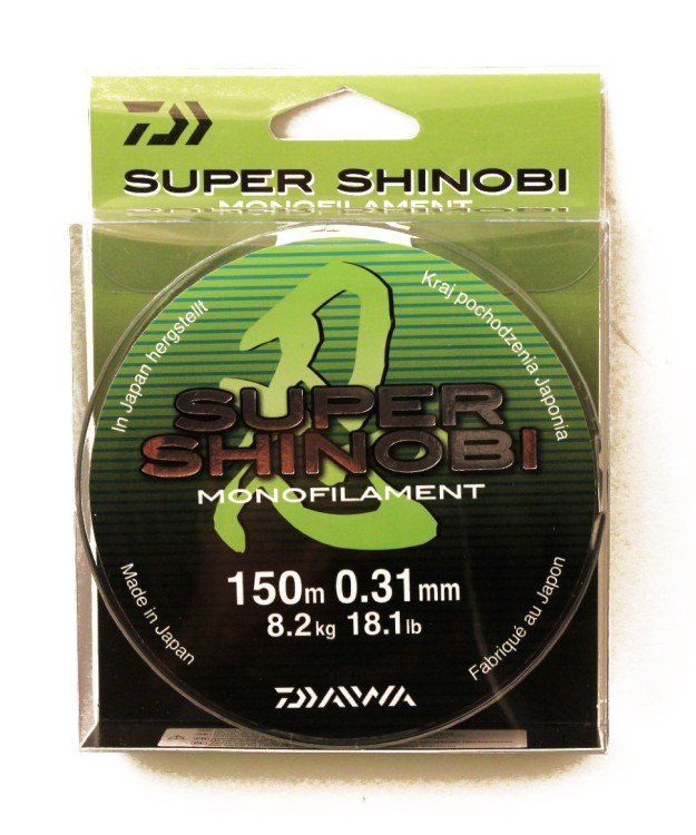 Леска Daiwa Super Shinobi 150м 0,31мм (8,2кг) светло-зеленая (62286)