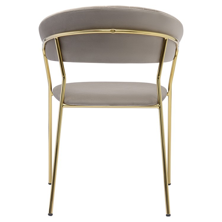 Стул stefany, велюр, серый (75795) Стул stefany, велюр, серый (75795)