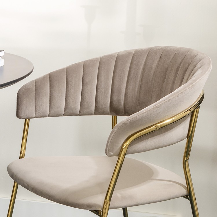 Стул stefany, велюр, серый (75795) Стул stefany, велюр, серый (75795)