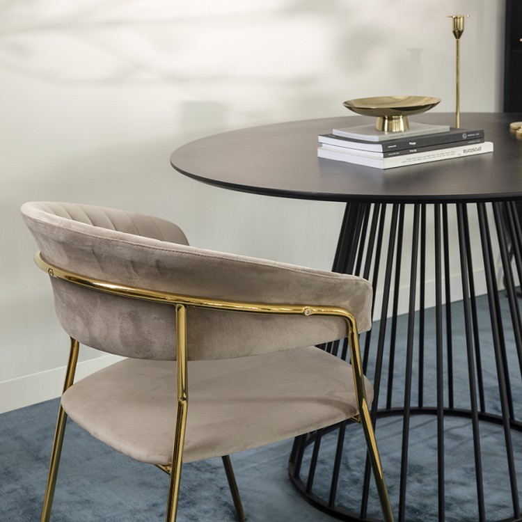 Стул stefany, велюр, серый (75795) Стул stefany, велюр, серый (75795)