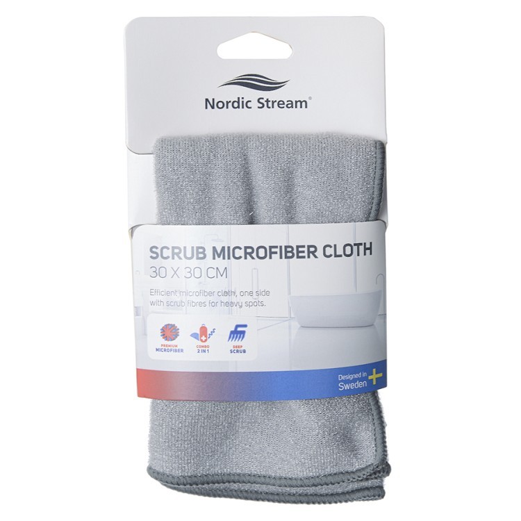 Тряпка из микрофибры двусторонняя 30х30 см (67771)