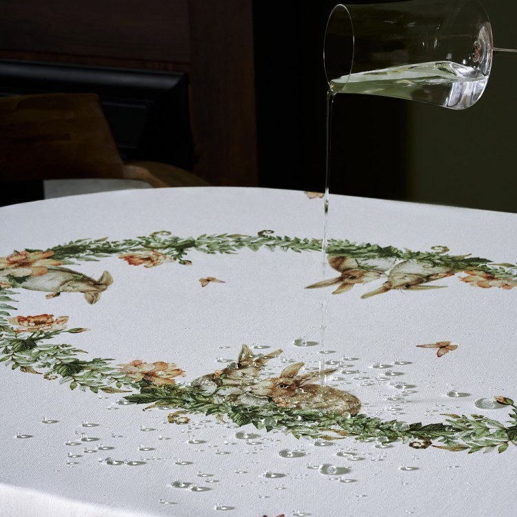 Скатерть овальная "sense",160х220см, 100% хлопок, твил c пропиткой (850-753-41) 