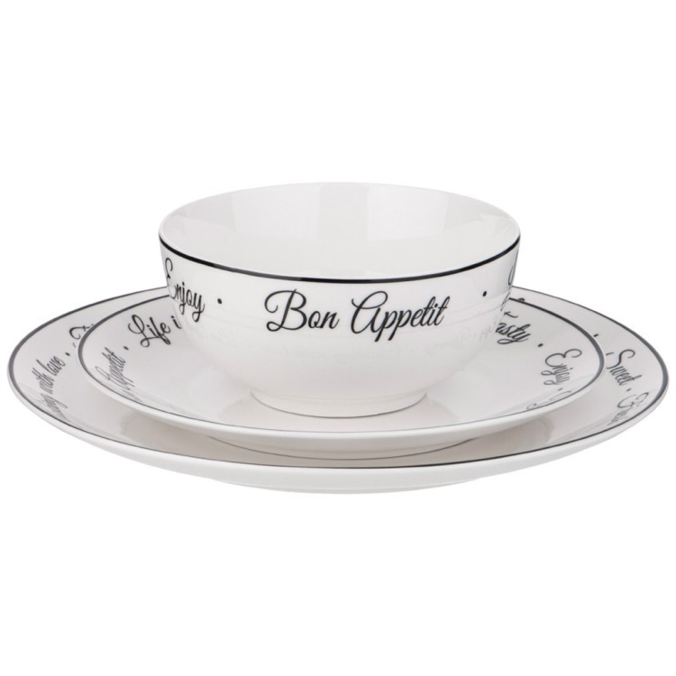 Обеденный набор lefard bon appetit 18пр, 20,5/25,5/14см LEFARD (87-283)