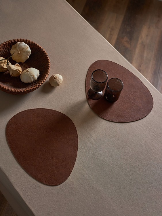 Салфетка сервировочная drop, 33х41 см, синяя/коричневая (80097)