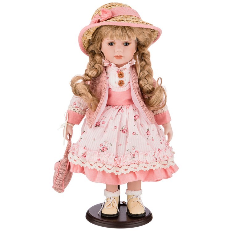 Кукла фарфоровая  декоративная высота 42см RF COLLECTION (346-268)