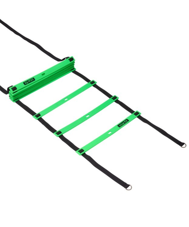 Лестница координационная Starfit FA-601, 5,8 м, ярко-зеленый/черный (1121609)