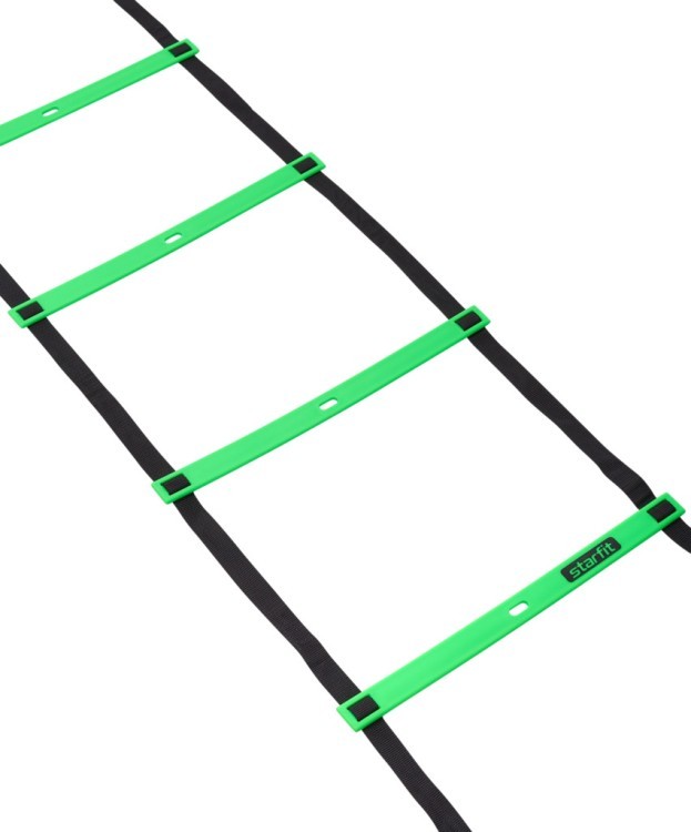 Лестница координационная Starfit FA-601, 5,8 м, ярко-зеленый/черный (1121609)