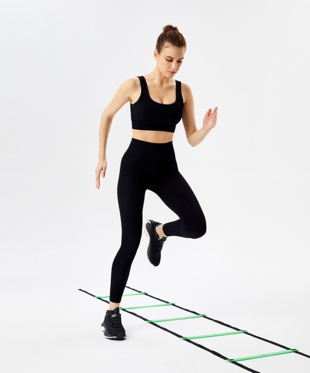 Лестница координационная Starfit FA-601, 5,8 м, ярко-зеленый/черный (1121609)