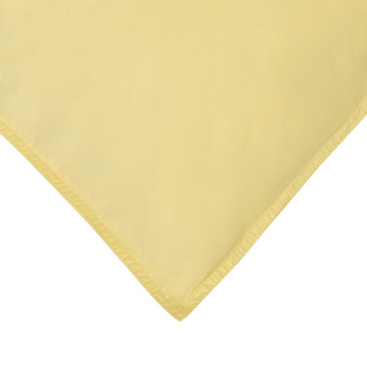 Комплект постельного белья из стираного перкаля светло-желтого цвета из коллекции essential, 150х200 см (77731)