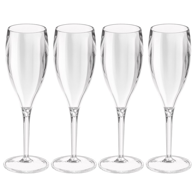 Набор бокалов для шампанского 4 шт superglas cheers no. 1, 100 мл, прозрачный (60247)