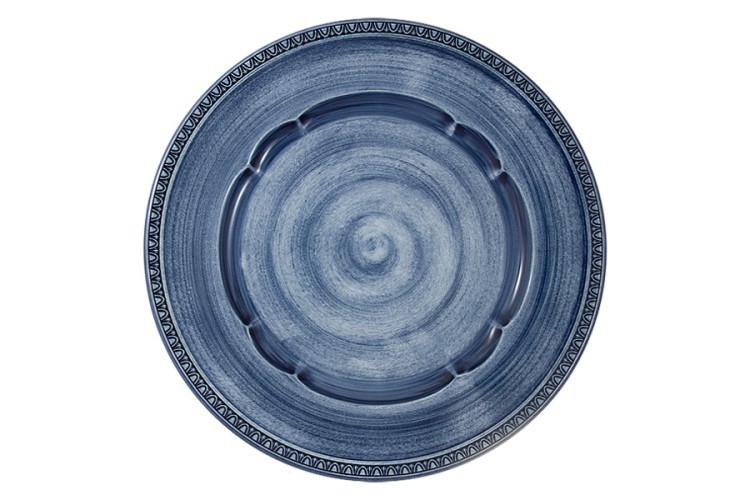 Тарелка обеденная Augusta синяя, 27 см - MC-F566200328D1381 Matceramica