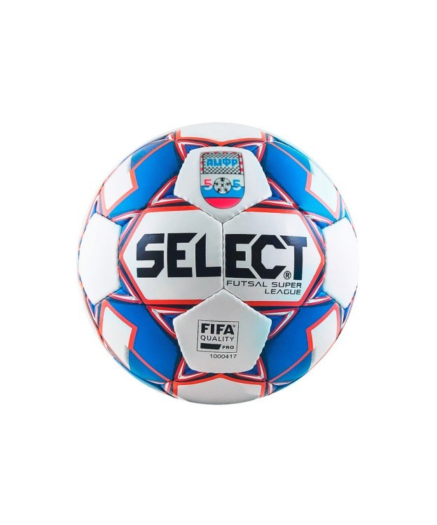 Мяч футзальный SUPER LEAGUE АМФР FIFA №4, бел/син/крас (1480227)