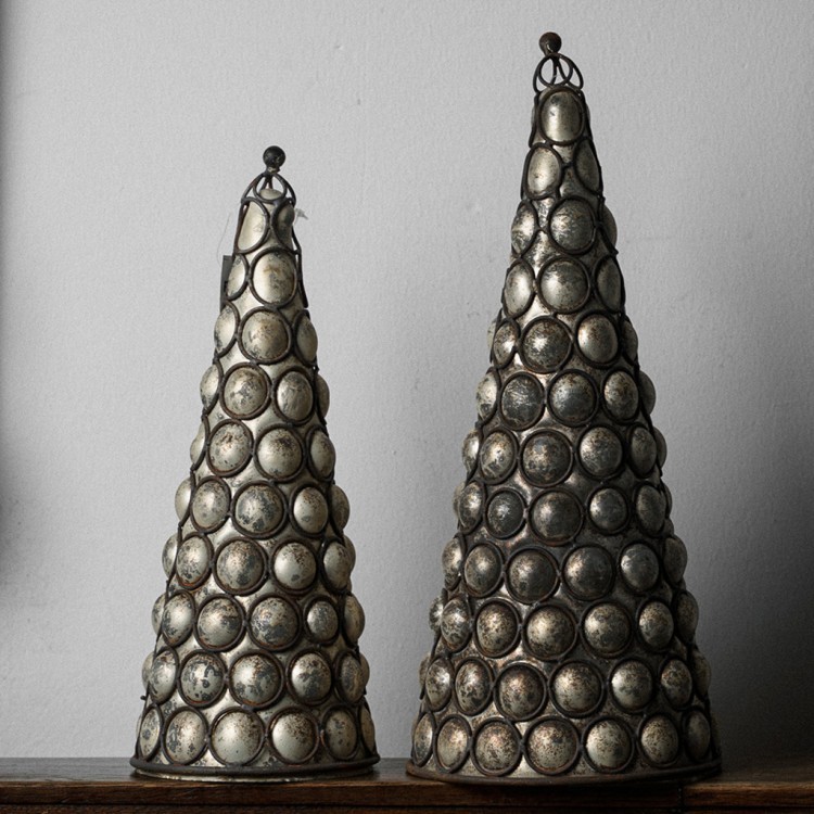 Новогодний декор ель G19270, стекло, silver/gold, ROOMERS FURNITURE