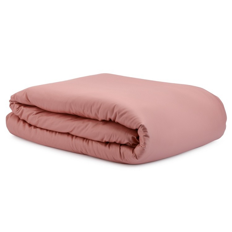 Комплект постельного белья из сатина темно-розового цвета из коллекции essential, 150х200 см (72553)
