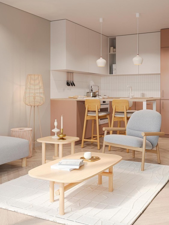 Свеча ароматическая lemon, mandarin & neroli из коллекции edge, бежевый, 30 ч (75650)