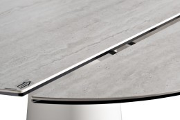 Стол обеденный раскл. керам.столешница, 90(30+30)*150*75/77см, белый/бежевый (TT-00016218)