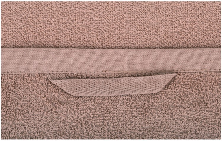Комплект полотенец из 2 шт "охота" 40х70см,40х40см 100% хлопок,твил+махра коричневый SANTALINO (850-705-63)