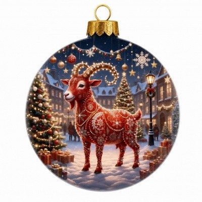 Новогодний шар Огни желаний с кристаллами Swarovski (4097)