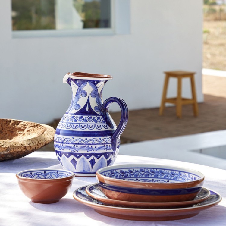 Тарелка P400-BW(CFL0436), 43,2 см, керамика, blue/white, CASAFINA BY COSTA NOVA