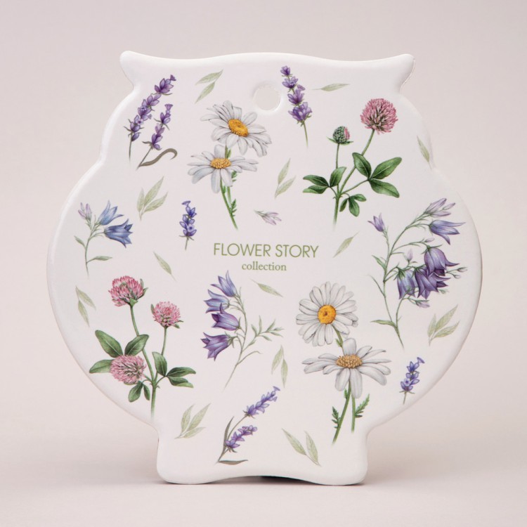 Подставка под горячее agness "flower story" 16*16*1 см Agness (358-2189)