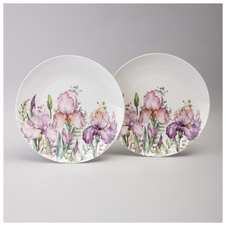 Набор тарелок обеденных lefard "irises"  2 шт. 25,5*2,5 см (425-141) 