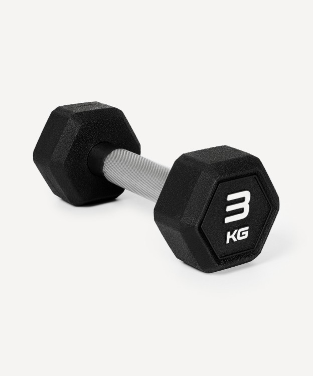 Гантель гексагональная DB-301PRO 3 кг, обрезиненная, черный (2115107) Гантель гексагональная DB-301PRO 3 кг, обрезиненная, черный (2115107)