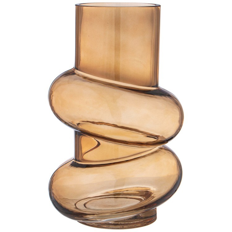 Ваза "fusion" brown диаметр 16см высота 26см Lefard (182-1031)