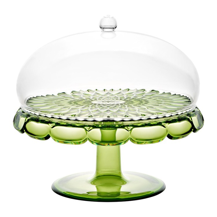 Блюдо для торта с крышкой vanity, D30 см, зеленое (79079)