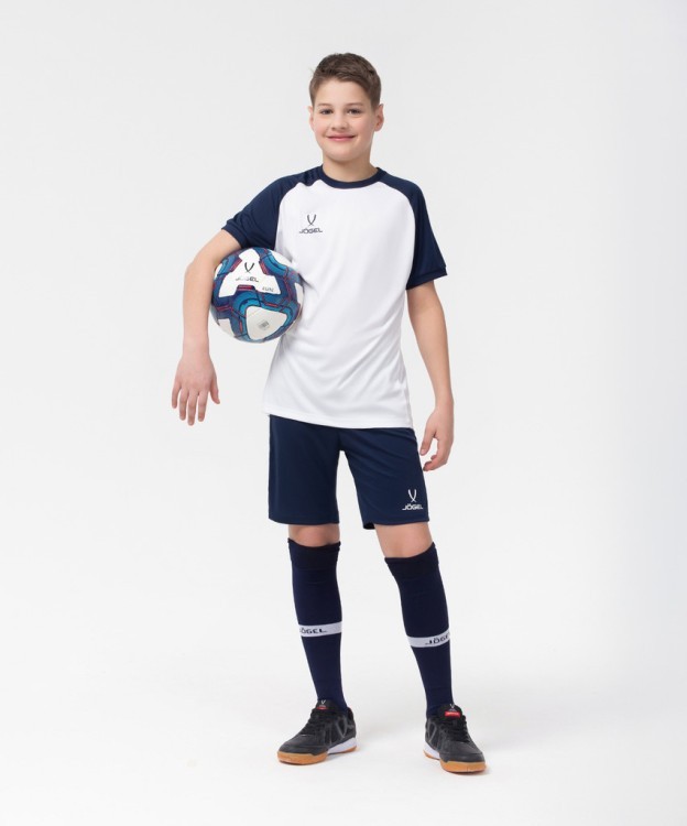 Футболка игровая CAMP Reglan Jersey, белый/темно-синий, детский (702227) Футболка игровая CAMP Reglan Jersey, белый/темно-синий, детский (702227)