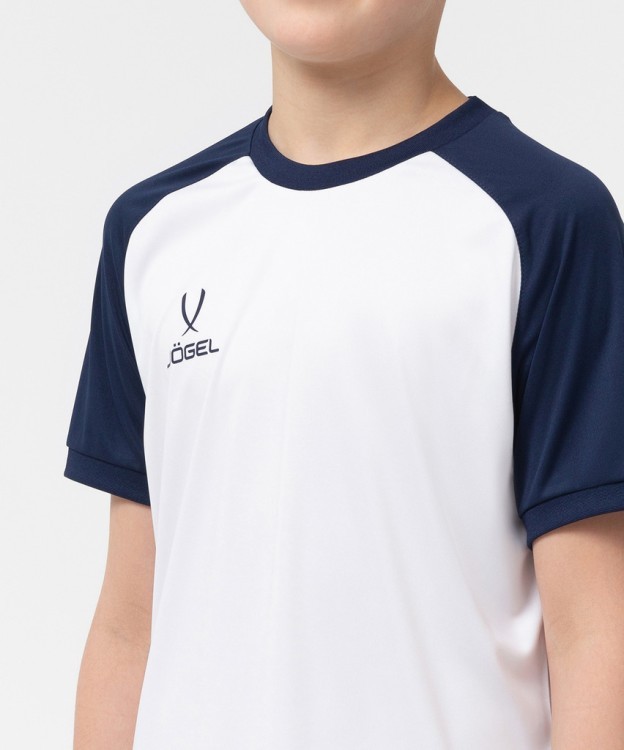 Футболка игровая CAMP Reglan Jersey, белый/темно-синий, детский (702227) Футболка игровая CAMP Reglan Jersey, белый/темно-синий, детский (702227)
