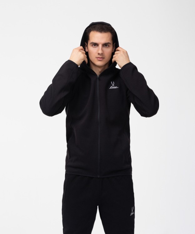 Олимпийка с капюшоном ESSENTIAL Athlete Jacket FZ, черный (1625131) Олимпийка с капюшоном ESSENTIAL Athlete Jacket FZ, черный (1625131)