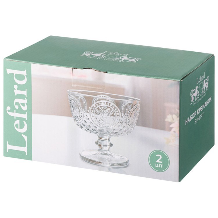 Набор креманок "sunday" 2шт/11*11*10,5 см Lefard (355-446)