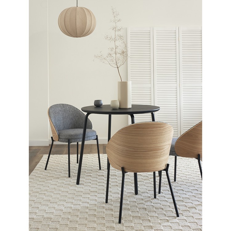 Стол обеденный round, D80 см, черный (77794)