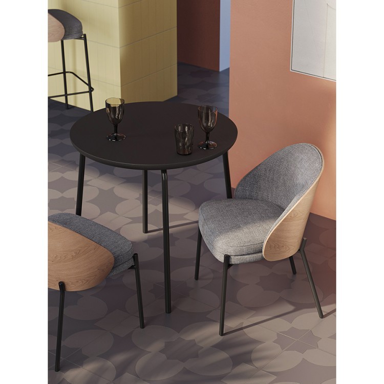 Стол обеденный round, D80 см, черный (77794)