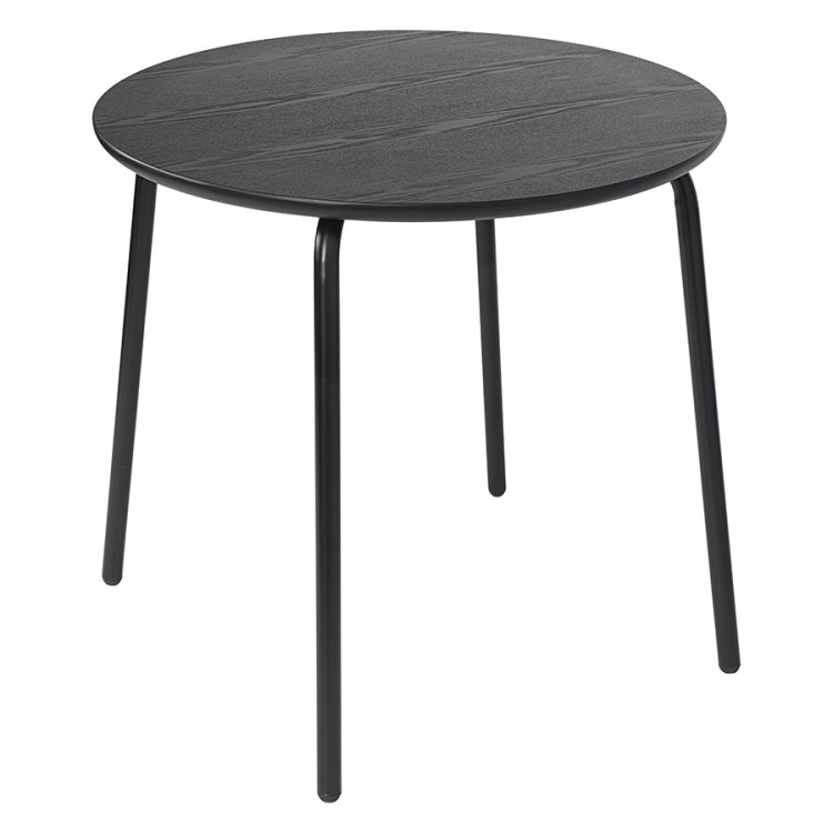 Стол обеденный round, D80 см, черный (77794)